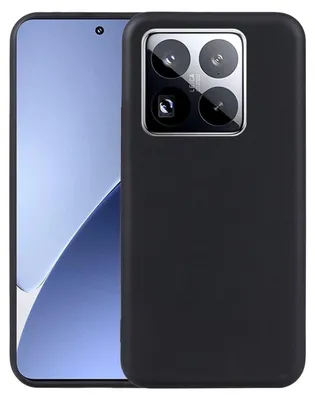 Image de Housse en silicone TPU pour Xiaomi 15T Pro 5G Protection Mobile Couverture Flexible Mince Noir