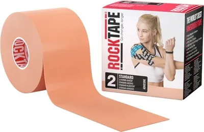 Produktbild von RockTape Classic Kinesiologie-Tape - Sporttape - 5 cm x 5 m - Beige