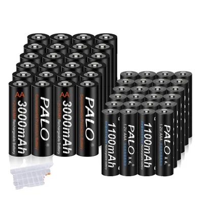 Produktbild von Wiederaufladbare Batterien, 1100mAh (AAA), 3000mAh (AA), 24AA AAA