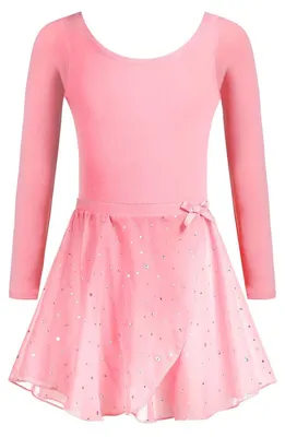 Productafbeelding van Balletkleding meisjes tweedelig - Katoen - Chiffonrok - Maat niet vermeld
