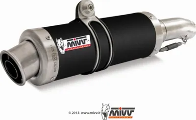 Image de Échappement Mivv Sport Carbon SLIP-ON avec homologation pour Suzuki GSX-R 1000 (modèles 2003-2004)