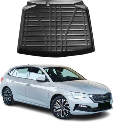 Image de Bac de coffre pour Skoda Scala 2019-2025 caoutchouc TPE noir