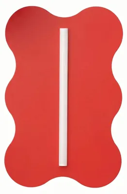 Produktbild von Wandleuchte Metall H: 66 cm Rot Modern