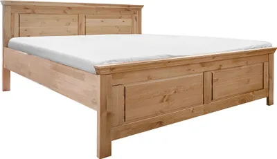 Produktbild von Doppelbett 180x200cm, Kiefer massiv eichefarben geölt, STEINKJER-69