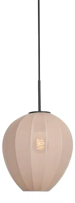 Zdjęcie produktu dla Lampa wisząca - beżowy - HaloSwap - metal tkanina - Ø 25cm - E27 - 4298ZW - Mexlite