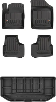 Produktbild von FROGUM Gummimatten Auto Fußmatten + Kofferraummatte für Skoda Citigo 2011-2019
