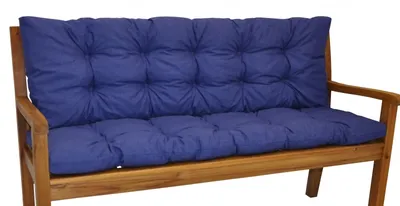 Obrázek produktu pro Polstr na zahradní lavičku 150 cm - látka tmavě modrý melír