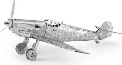 Zdjęcie produktu dla Metal Earth Messerschmitt Bf-109, Model samolotu stałopłatowego, Zestaw montażowy, Messerschmitt Bf-109, Każda płeć, Metal, Średnio-zaawansowany
