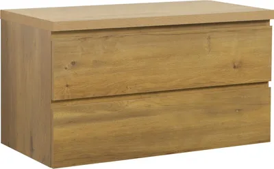 Immagine prodotto di Badplaats Mobile Sottolavabo Angela 90 x 48 cm – Rovere – Mobile Sospeso con Top