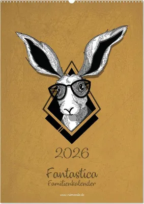 Produktbild von Fantastica Familienkalender miomanda (Wandkalender 2026 DIN A2 hoch), CALVENDO Monatskalender