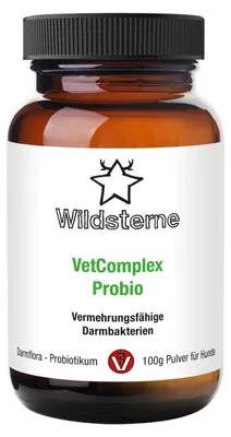 Produktbild von Wildsterne VetComplex Probio für Hunde | Probiotikum zur Stabilisierung der natürlichen Darmflora | 100g