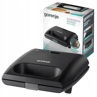 Produktbild von Mini-Grill-Sandwichmaker Gorenje 700 W Mit Antihaftbeschichtung, Kabelfach