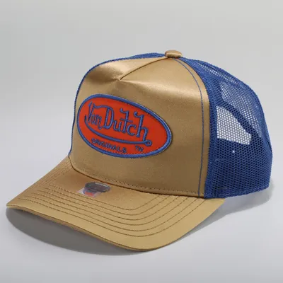 Produktbild von Von Dutch Originals Trucker Cap Cary gold/blue