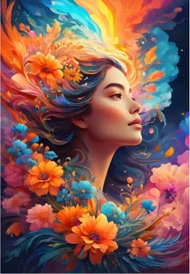 Productafbeelding van Bluebird Puzzle, Puzzel met bloemenmotief, 1000 stukjes, kleurrijk