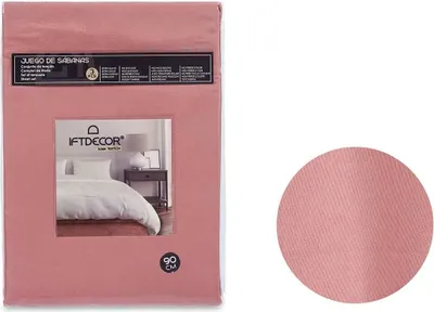 Immagine prodotto di Set di biancheria da letto rosa per materasso singolo 3 pezzi