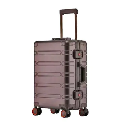 Produktbild von Aluminium Reisekoffer 77 cm Champagner Trolley bei Bowatex