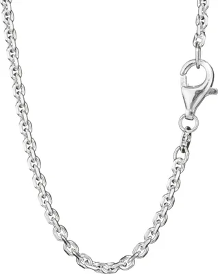 Produktbild von Collier 40cm Ankerkette 4diamantiert 925 Silber Damen Halskette 2mm Breit 6880