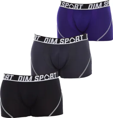 Produktbild von DIM Pack-3-Boxershorts aus atmungsaktivem Stoff D08EW für Herren, bequemes und vielseitiges Design für Herren