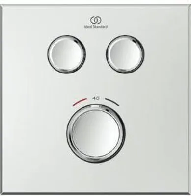 Produktbild von IS Brausethermostat UP Ceratherm Navigo 2 Verbraucher Eckig Chrom