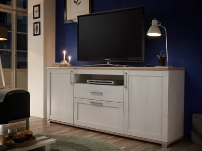 Produktbild von TV-Lowboard Unterschrank Fernsehtisch HiFi Element Rack Schrank "Barbara I"