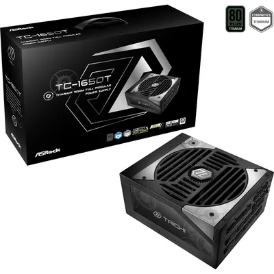 Produktbild von Taichi TC-1650T (schwarz, 2x 12-Pin High Power GPU, 8x PCIe, Kabelmanagement, 1650 Watt)