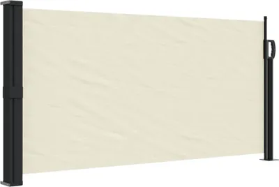 Image de vidaXL Marquise latérale extensible Crème 100x300 cm