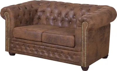 Produktbild von Chesterfield Vintage Sofa in Wildleder-Look