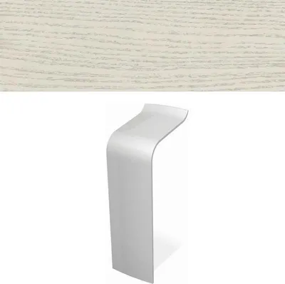 Produktbild von HZ Sockelleiste SLF 2000 Stoßverbinder (nur mit Schelle 2158) Esche weiß 2048