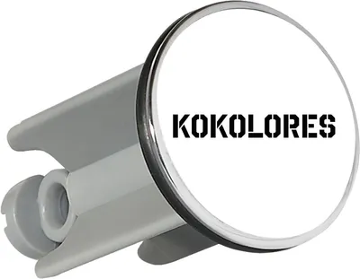 Produktbild von Huuraa Waschbeckenstöpsel Kokolores Schriftzug 4cm höhenverstellbar Abflussstopfen Geschenkidee