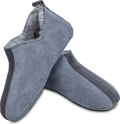 Produktbild von Heitmann Felle Paar Lammfell-Slipper Farbe: Hellgrau/Anthrazit, Größe 38 39538