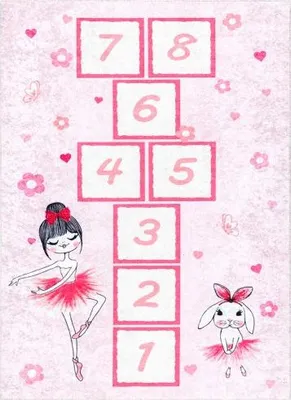 Image de Tapis pour enfant Junior 51828.802 Ballerina rose, 120 x 170 cm
