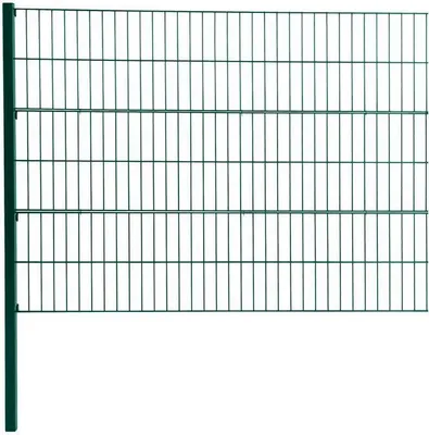 Produktbild von Doppelstabmattenzaun Erweiterung Gitterzaun 120cm RAL6005 Drahtgitter Gartenzaun
