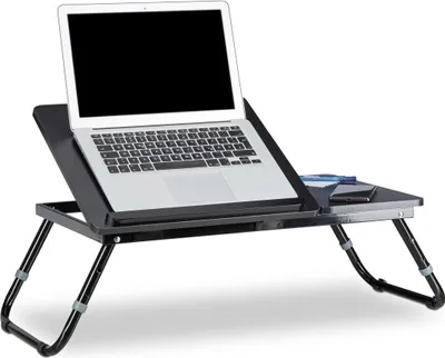 Produktbild von relaxdays Notebook-Betttablett schwarz