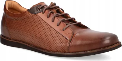 Obrázek produktu pro Buty męskie skórzane brązowe rozmiar 44