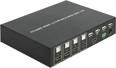 Immagine prodotto di DELOCK KVM 4 in 1 Switch multiview 4 x HDMI mit USB 2.0
