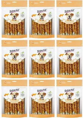 Produktbild von DOKAS Kaustange mit Hühnerbrust 200g 9er Pack