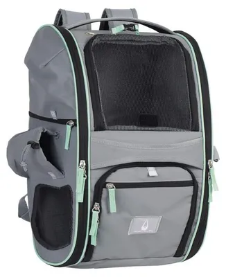 Haustier-Rucksack grau 45x26x27 cm, für Katzen & kleine Hunde
