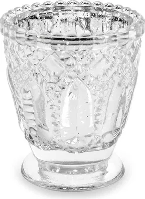 Produktbild von Kerzenständer, silber, 8cm (24 Stk.)