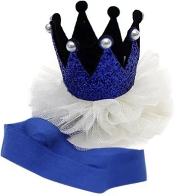 Produktbild von Jumada - Haarband Baby - Prinzen - Kinderparty - Krone - Blau - 10 Stück