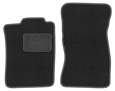 Productafbeelding van Velours voormatten voor Volkswagen Corrado 1988-1994 (coupé) – 2-delig, grafiet, op maat – Wielganizator LUX