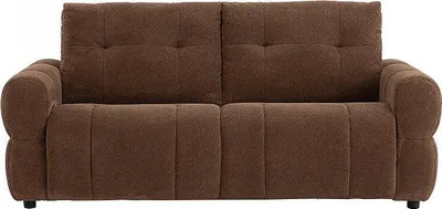 Produktbild von 3-Sitzer Schlafsofa aus braunem Chenille-Stoff ECORIA