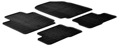 Produktbild von LAMPA Fußmatten Set Gummi für NISSAN MICRA III (K12) Vorne+Hinten