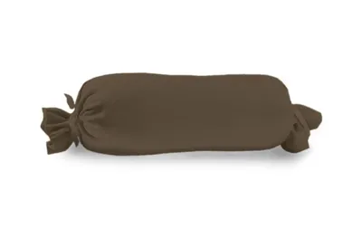 Produktbild von Hahn Haustextilien Nackenrollen-Kissenbezug 15x40 cm Farbe dunkelbraun