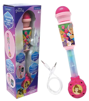 Produktbild von Leuchtmikrofon Disney-Prinzessin Kindermikrofon - Lichteffekte - Aux-In-Anschluss - Rosa - MIC90DP