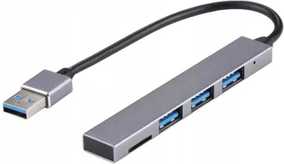 Produktbild von USB 3.0 Hub mit 3x USB-A und MicroSD-Kartenleser