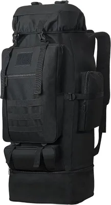 Produktbild von PolkaHome® 100L Camping Rucksack Militär Tactical Molle Rucksack Wasserdicht Outdoor Sport Wanderrucksack mit verstellbaren