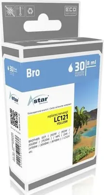 Obrázok produktu pre Atramentová kazeta kompatibilná s Brother LC121 žltá
