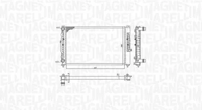 Immagine prodotto di MAGNETI MARELLI 350213191700: Radiatore per auto, radiatore acqua, radiatore motore, compatibile con:
* VW PASSAT Variant (3B6)
* VW PASSAT Variant (3B5)
* AUDI A4 Berlina (8D2, B5)
* AUDI A4 Avant