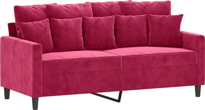 Obrázok produktu pre vidaXL 2-miestna pohovka Vínovočervená 140 cm Velvet