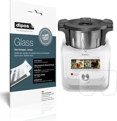 Obrázok produktu pre 1x ochranná fólia pre Monsieur Cuisine Connect matná - proti nárazom 9H fólia dipos Glass plastové sklo